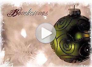 Tarjeta animada de Navidad, Bendiciones. 