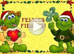  Tarjeta animada de Navidad, Te env�o duendes!. 