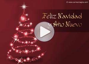  Tarjeta animada de Navidad, Feliz navidad y a�o nuevo. 