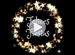  Tarjeta animada de Navidad, Felices fiestas. 