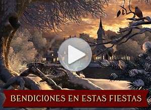  Tarjeta animada de Navidad, Bendiciones en estas fiestas. 