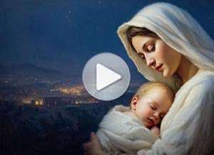  Tarjeta animada de Navidad, El nacimiento de nuestro Se�or. 