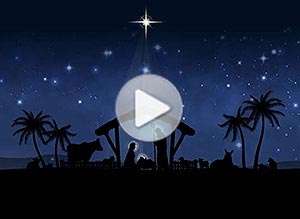  Tarjeta animada de Navidad, Una morada para nuestro Se�or. 