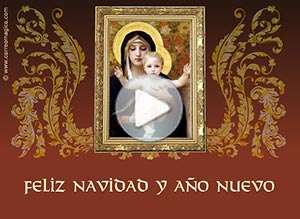  Tarjeta animada de Navidad, Que el ni�o Jes�s bendiga tu hogar. 