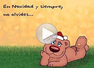  Tarjeta animada de Navidad, Nunca te olvido. 