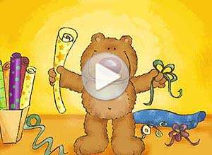  Tarjeta animada de D&iacute;a del amigo, Un regalito especial. 