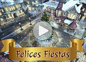  Tarjeta animada de Navidad, La navidad esparce su magia. 