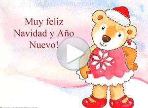  Tarjeta animada de Navidad, Record�ndote en las fiestas. 