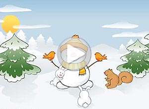  Tarjeta animada de Navidad, Lo mejor de las fiestas. 