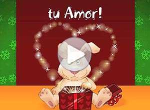  Tarjeta animada de Aniversarios, Gracias por regalarme tu amor. 