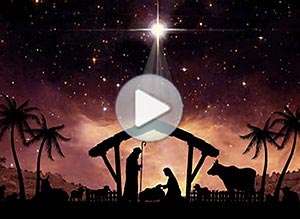  Tarjeta animada de Navidad, Nuestro Salvador ha nacido. 