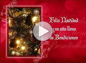  Tarjeta animada de Navidad, Que el Se�or ilumine tu hogar. 