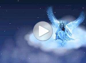  Tarjeta animada de Navidad, Sonrisa de �ngel. 