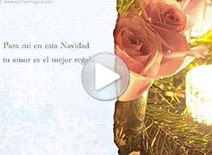  Tarjeta animada de Navidad, Tu amor es mi mejor regalo. 