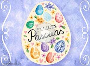  Tarjeta animada de Pascuas, Paz, esperanza y alegr�a. 