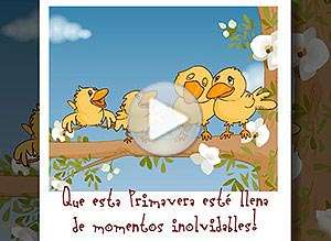  Tarjeta animada de Primavera, Que sea una primavera inolvidable. 