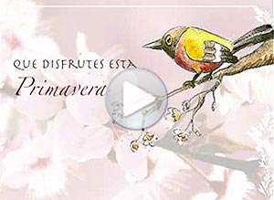 Tarjeta animada de Primavera, Que disfrutes esta primavera