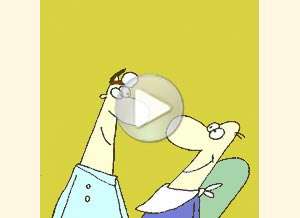  Tarjeta animada de Profesiones, Odont�logo. 