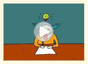  Tarjeta animada de Profesiones, Creativo. 