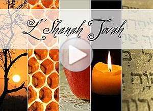  Tarjeta animada de Juda&iacute;smo, Nuevo a�o, nuevo comienzo. 