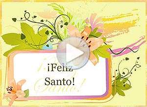  Tarjeta animada de Santos, Amor y bondad. 
