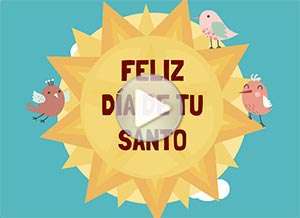 Tarjeta animada de Santos, Para que tu d�a sea a�n mejor. 