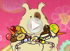  Tarjeta animada de Felicitaciones, Feliz semana de la dulzura. 