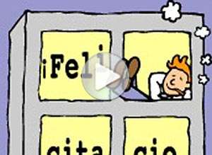  Tarjeta animada de Trabajo, Felicitaciones por tu ascenso. 