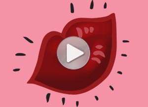  Tarjeta animada de San Valent&iacute;n, Enviando un beso virtual. 