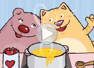 Tarjeta animada de San Valent&iacute;n, Amor y amistad