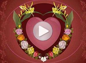  Tarjeta animada de San Valent&iacute;n, Feliz d�a de san valent�n. 