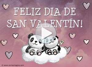  Tarjeta animada de San Valent&iacute;n, Todo est� bien si estamos juntos. 