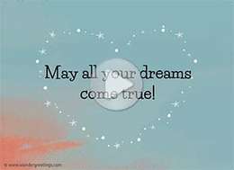 Imagen de Just because para compartir gratis. May all your dreams come true	