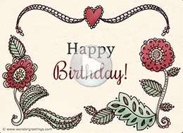 Imagen de Birthday para compartir gratis. Love and joy