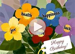Imagen de Birthday para compartir gratis. A bouquet of good wishes