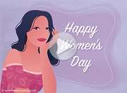 Imagen de Women's day para compartir gratis. Happy Women's Day