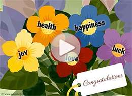 Imagen de Congratulations para compartir gratis. A bouquet of good wishes