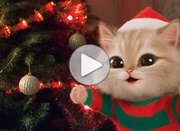 Imagen de Christmas para compartir gratis. PURRfect Holiday