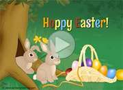 Imagen de Easter para compartir gratis. Hoppy Easter!
