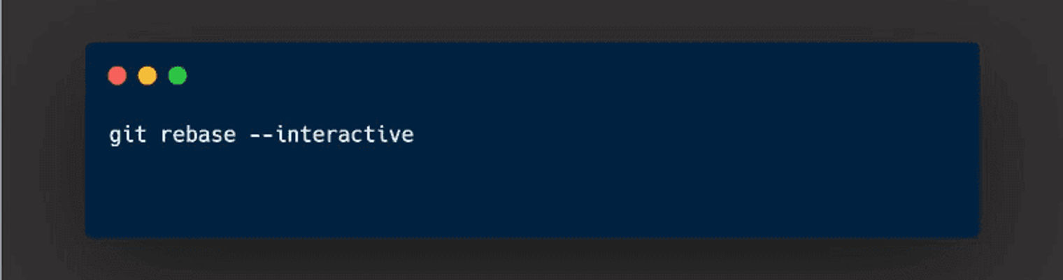 Interactive Git rebase code.
