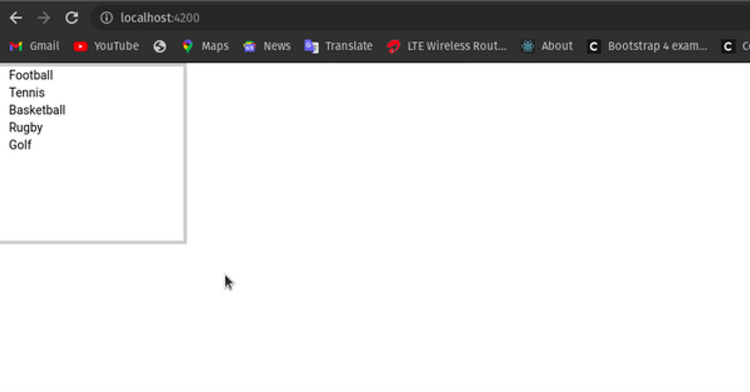 A list that can be reordered with angular/cdk.