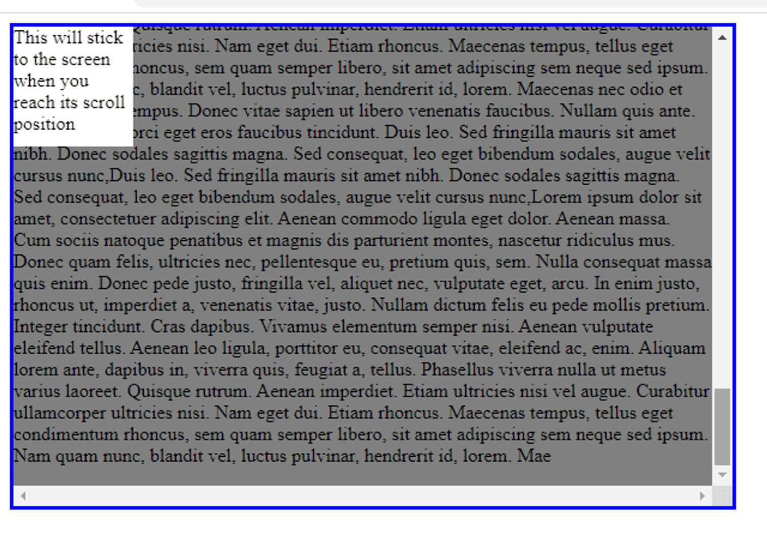 grayed out text with a white highlighted bit of text in the top left corner
