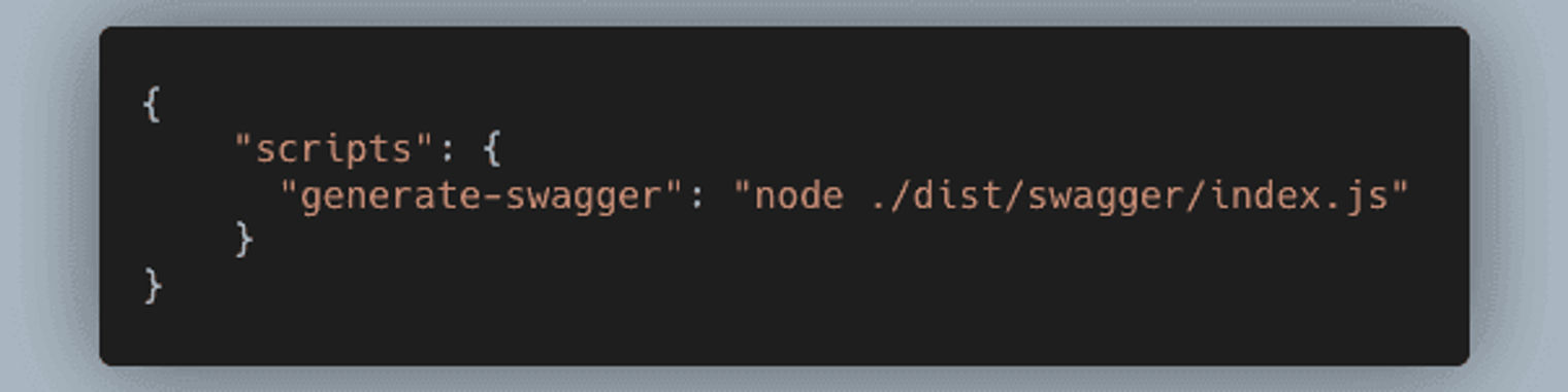 A code snippet that generates Swagger.