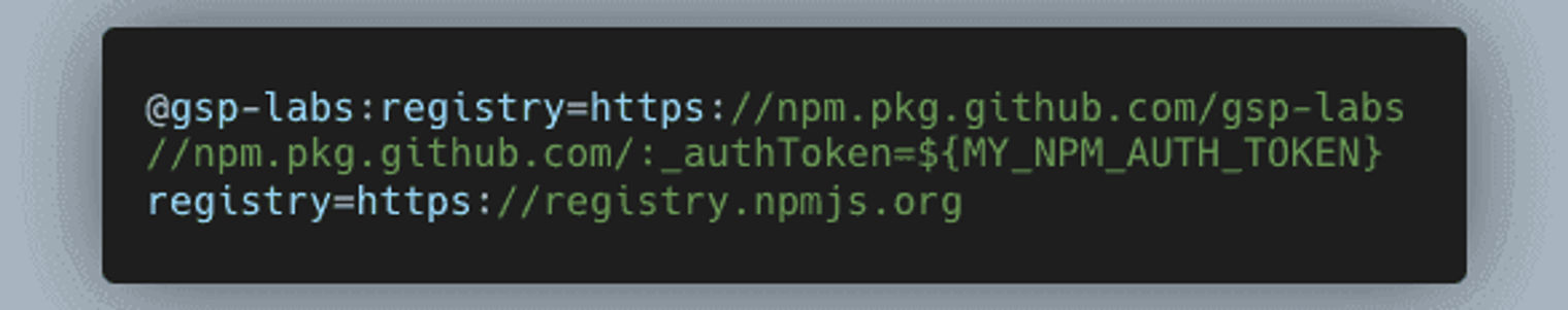 A code snippet to register with GitHub.