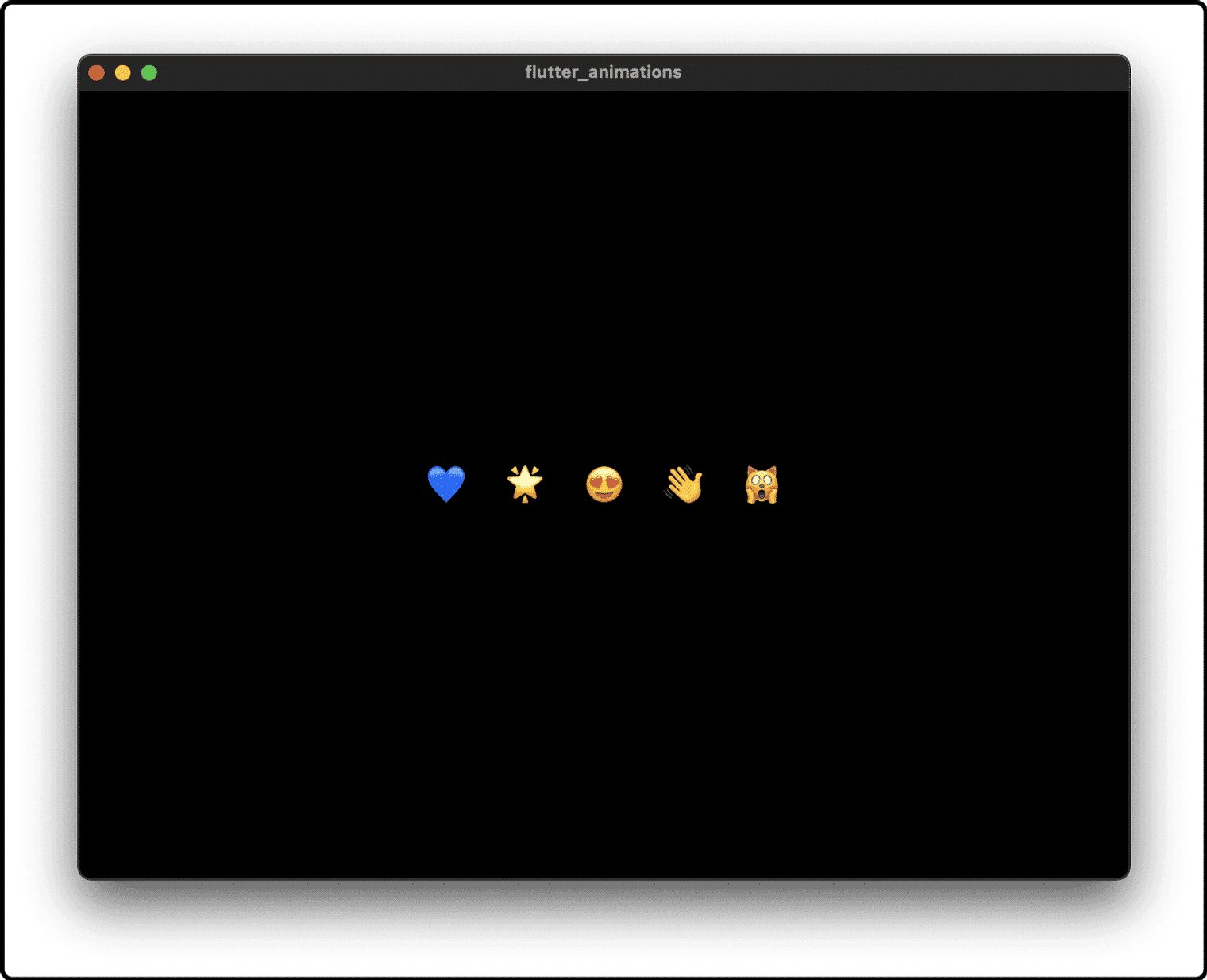 Emojis on a black background.
