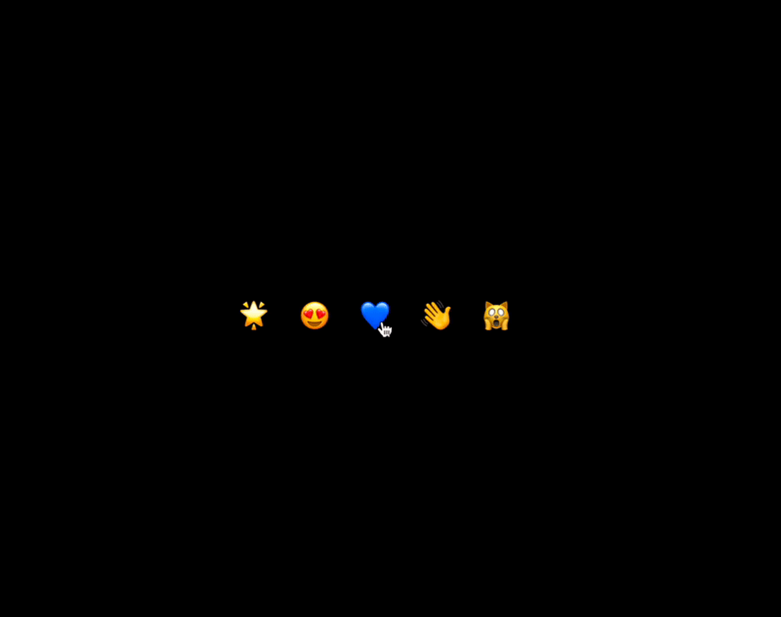 The final animated emojis.