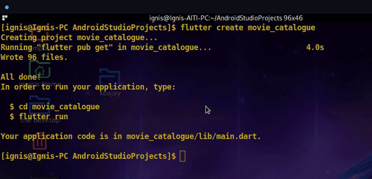 Creating a Flutter web app.