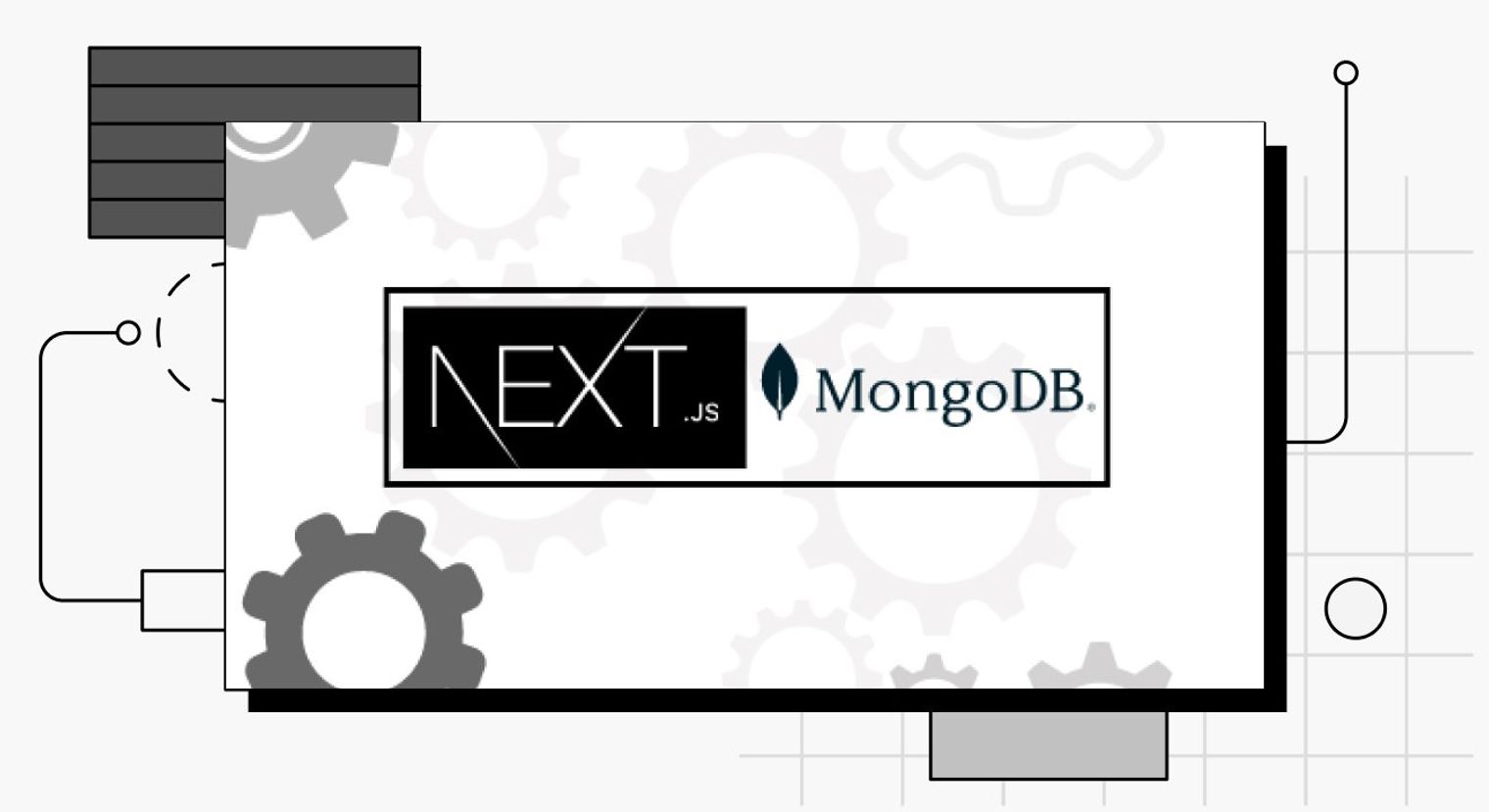 The Next.js and MongoDB logos.