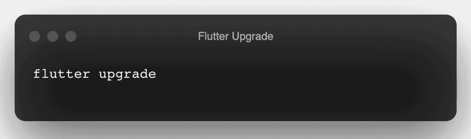 A bash script to upgrade Flutter.