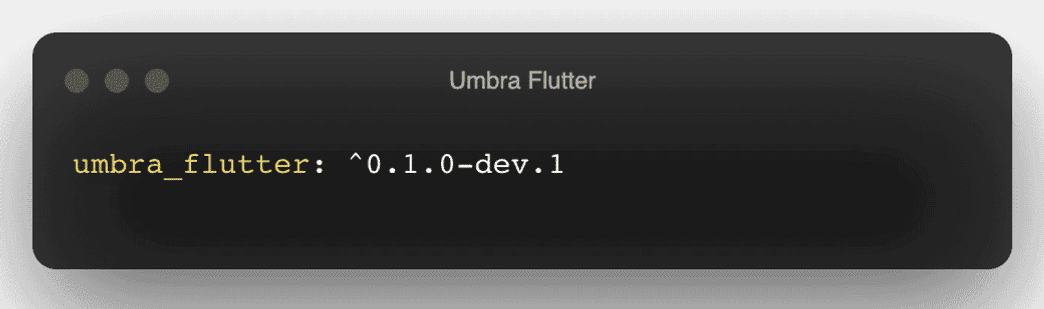 Umbra Flutter code.